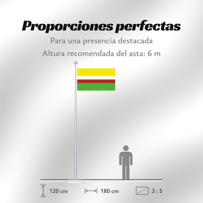Proporciones de la bandera: Lubuskie flaga