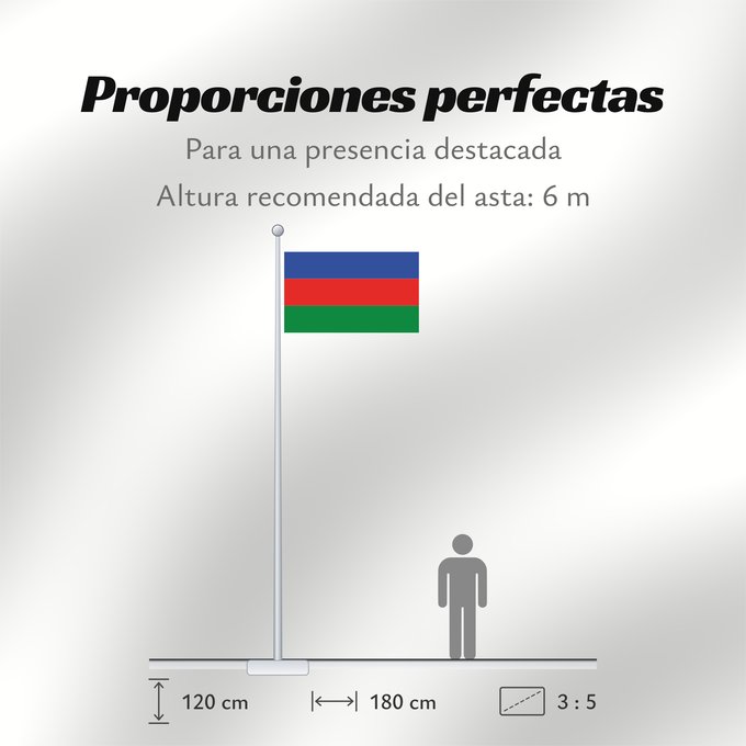 Proporciones de la bandera: POL Dzierżoniów