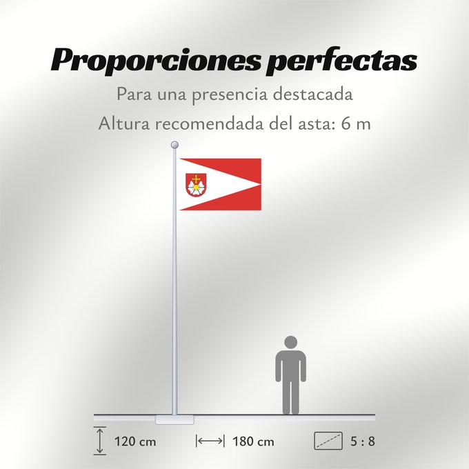 Proporciones de la bandera: POL gmina Burzenin Gmina Burzenin Gminy Burzenin Gmina Burzenin vlajka