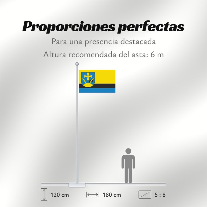 Proporciones de la bandera: POL gmina Hyżne