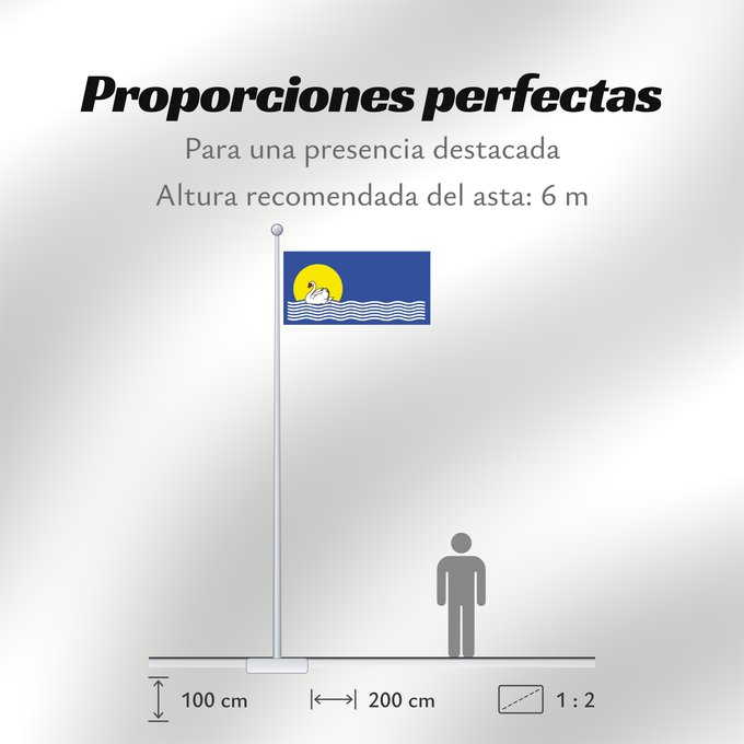 Proporciones de la bandera: POL gmina Widuchowa Gmina Widuchowa, Poland Gminy Widuchowa, woj. zachodniopomorskie