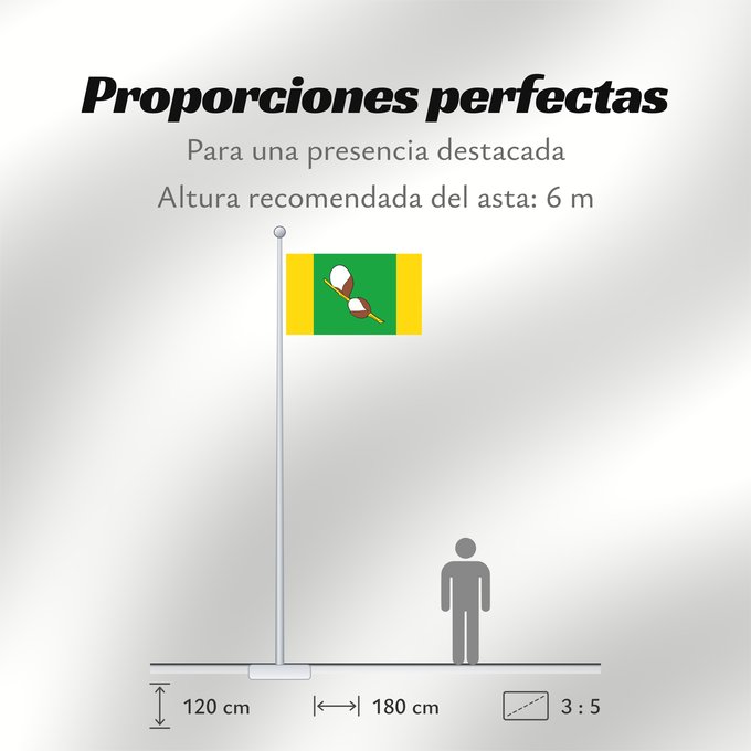 Proporciones de la bandera: POL gmina Wierzbinek Wierzbinek Commune Gminy Wierzbinek