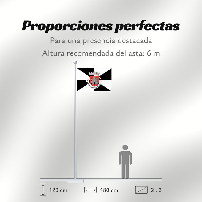 Proporciones de la bandera: Castelo Branco