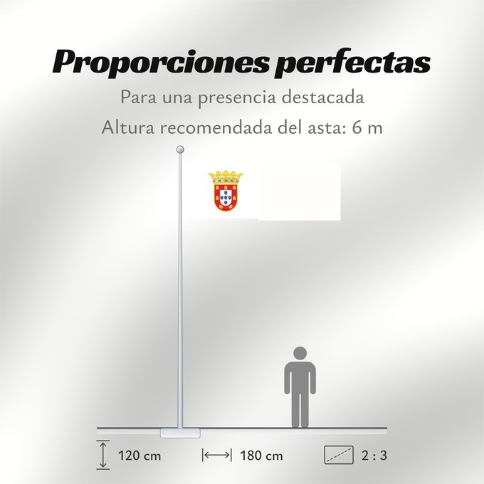Proporciones de la bandera: Portugal  1521	Portugal (1521-1578)	Portogallo (1521-1578)	Portugal  1521-1578