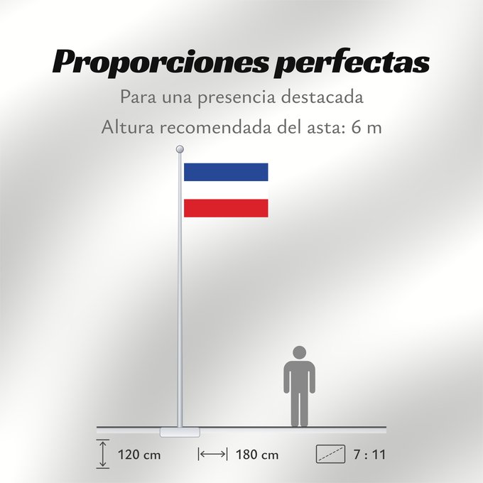 Proporciones de la bandera: Paraguay 1813 Paraguay (1813)