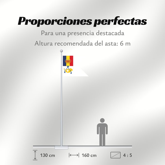 Proporciones de la bandera: Postal Flag of the Romanian Maritime Service  1939	Postal Flag of the Romanian Maritime Service %281939%29