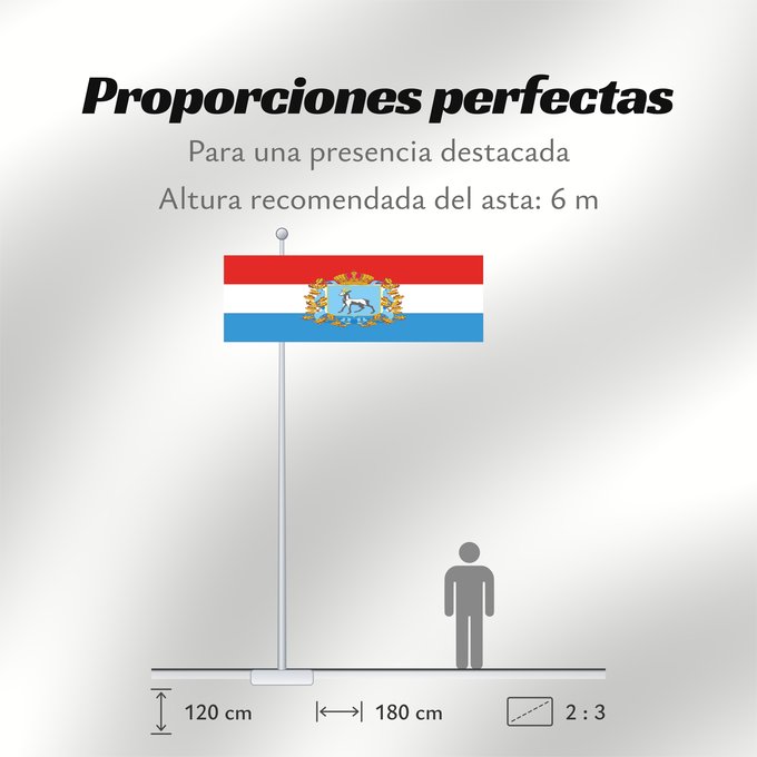 Proporciones de la bandera: Samara Oblast	oblast de Samara	Óblast de Samara	Oblast Samara