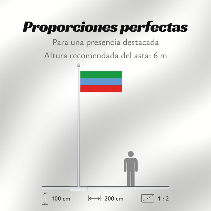 Proporciones de la bandera: Dagestan 1994-2003 Dagestan (1994-2003) Daghestan (1994-2003) Daguestán (1994-2003) Флаг Республики Дагестан 1994-2003 гг