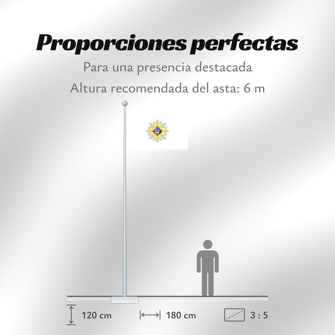 Proporciones de la bandera: Inta	Флаг Инты