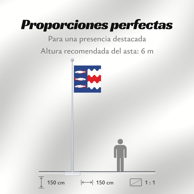 Proporciones de la bandera: Västernorrlands län