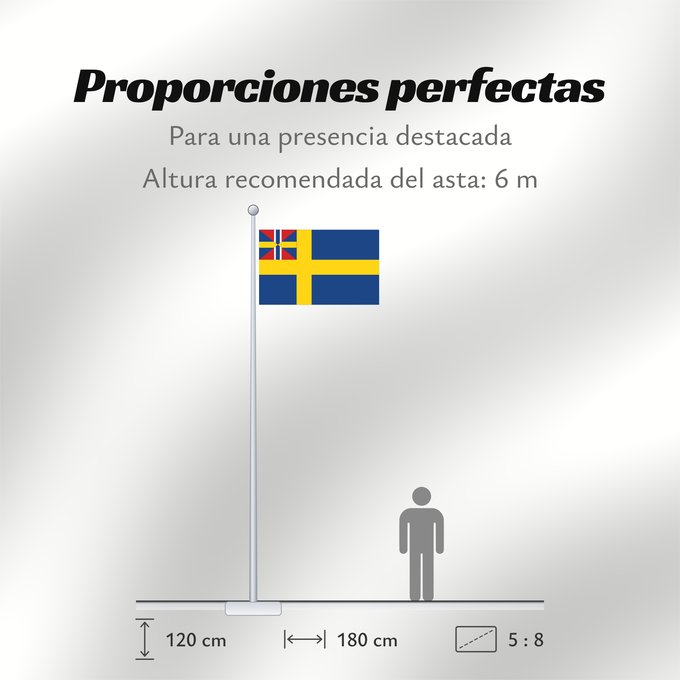 Proporciones de la bandera: Swedish norwegian union
