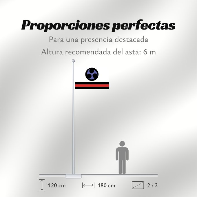 Proporciones de la bandera: Ryukyu	A highly distorted version of a Japanese-style banner  e	Ryukyu (bannière japonaise déformée)	Ryukyu (bandera japonesa distorsionada)	Ryukyu (verzerrtes japanisches Banner)	Ryukyu (stendardo giapponese distorto)