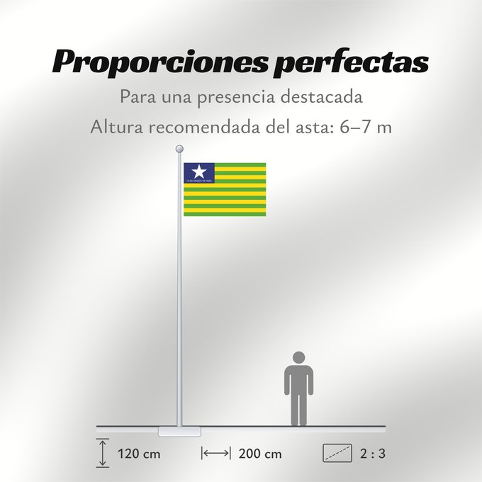 Proporciones de la bandera: Piauí