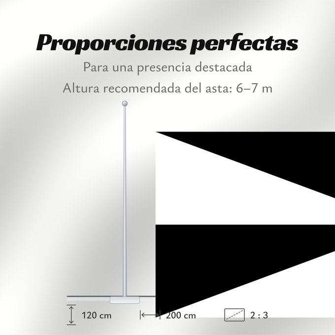 Proporciones de la bandera: Ceuta Ceuta Spain Ceuta España