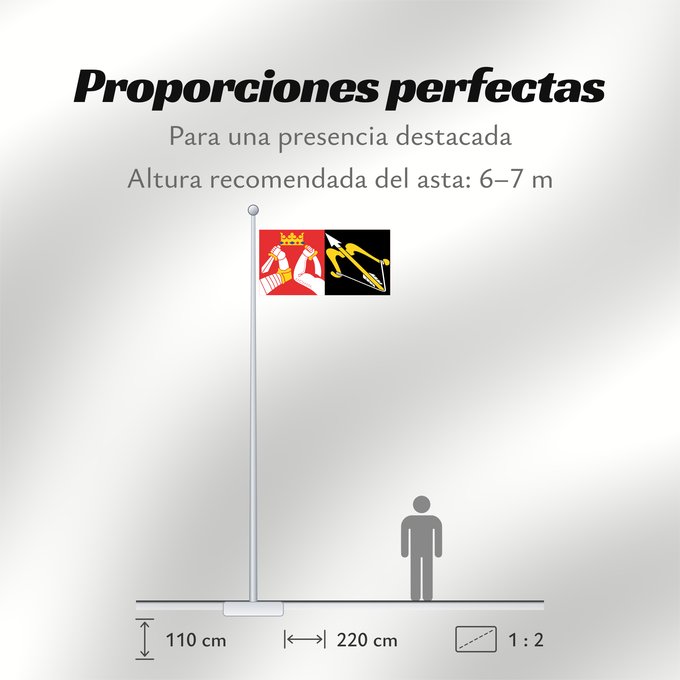 Proporciones de la bandera: Itä-Suomen lääni