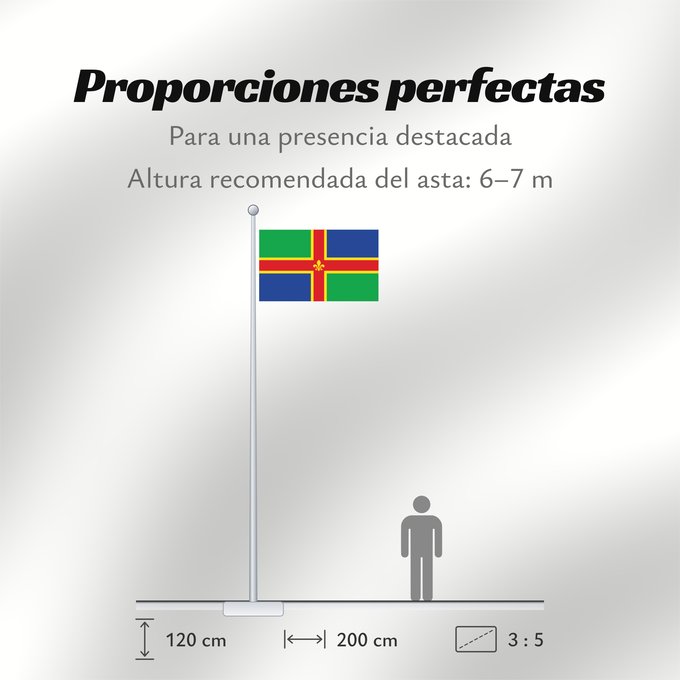 Proporciones de la bandera: Lincolnshire Lincolnshire county