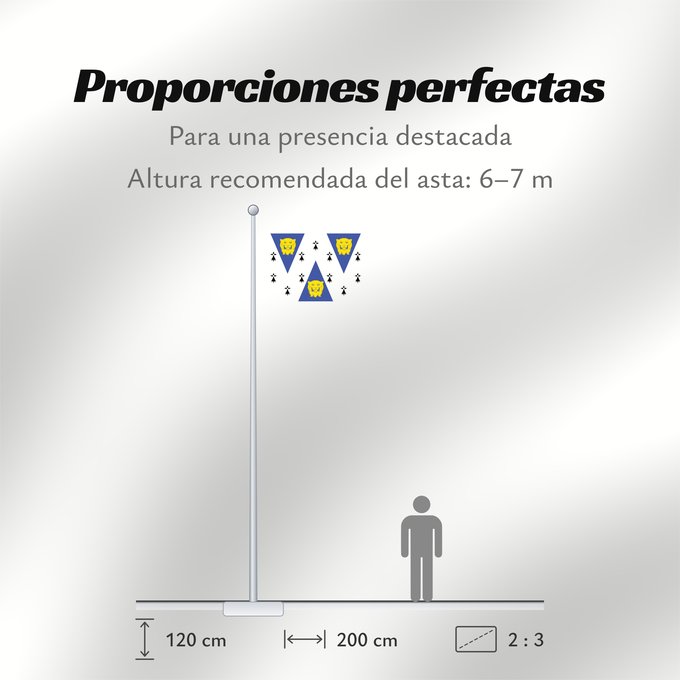 Proporciones de la bandera: Shropshire