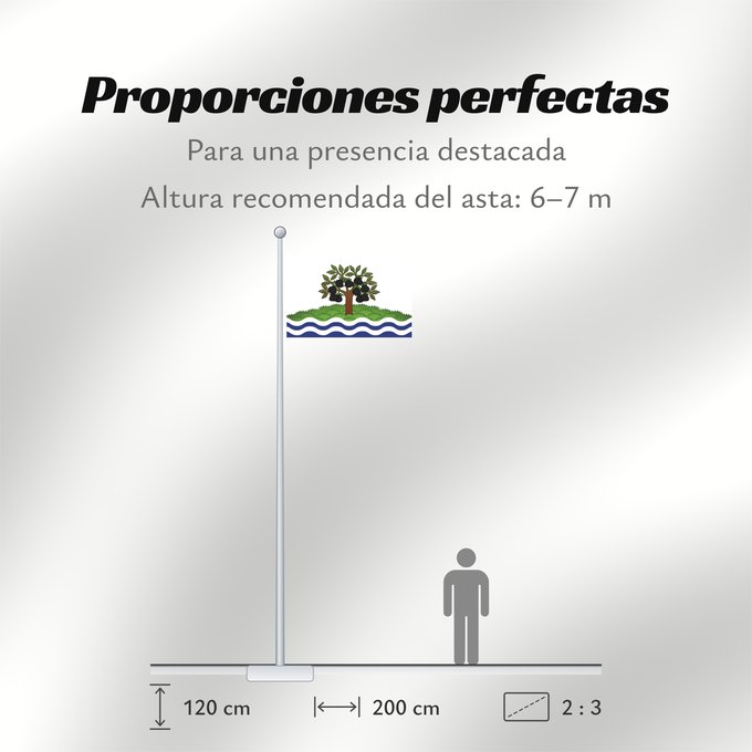 Proporciones de la bandera: Worcestershire