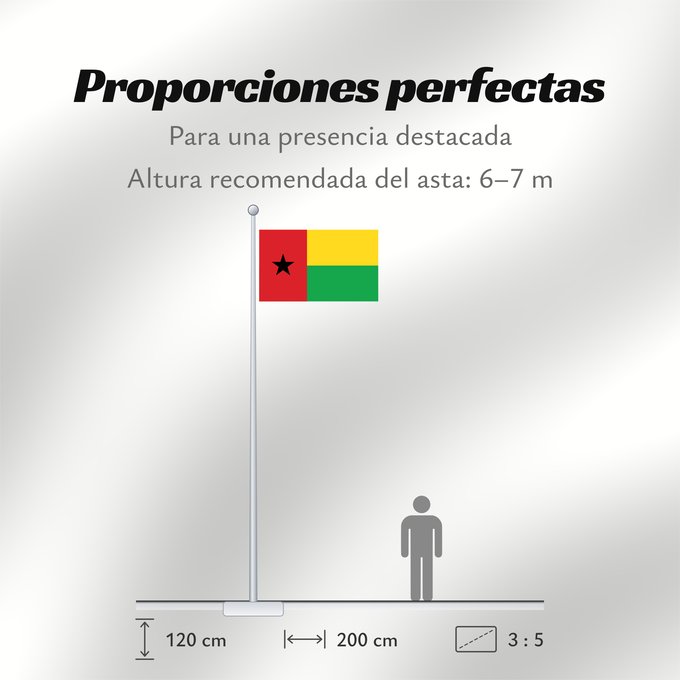 Proporciones de la bandera: Guinea-Bissau	Guinée-Bissau	Guinea-Bissaus	Guiné-Bissau	Gvineo Bisaŭa	پرچم گینه بیسائو	Флаг Гвинеи-Бисау	Gvineje Bissau