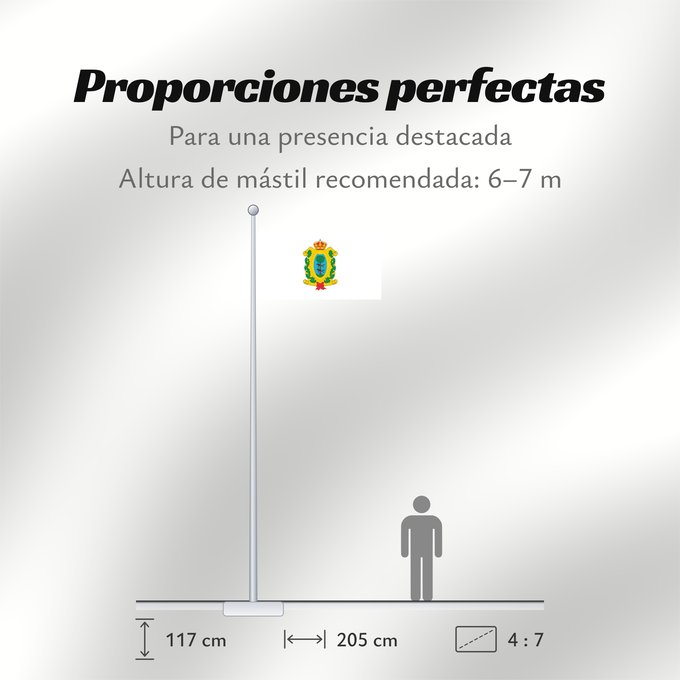 Proporciones de la bandera: Durango