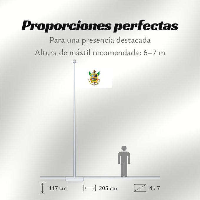 Proporciones de la bandera: Queretaro	Querétaro	Querétaro 