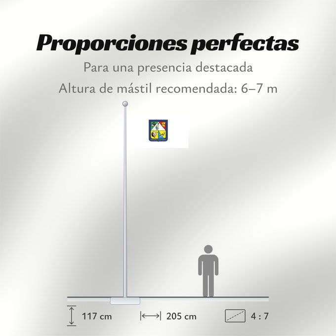 Proporciones de la bandera: Sonora