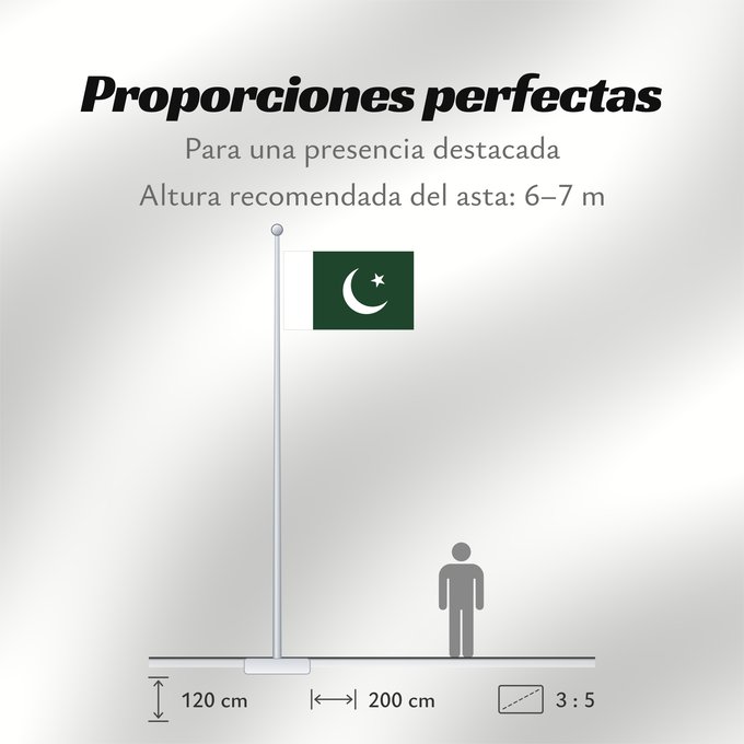Proporciones de la bandera: Pakistan	 Pakistan	Pakistán	Paquistão	علم باكستان	পাকিস্তানের জাতীয় পতাকা	পাকিস্তানর ফিরালহান	Pakistano	पाकिस्तान का ध्वज	ପାକିସ୍ତାନୀ ଝଣ୍ଡା	ਪਾਕਿਸਤਾਨ ਦਾ ਕੌਮੀ ਝੰਡਾ	د پاکستان بيرغ	Флаг Пакистана	Pakistana	பாக்கித்தான் கொடி	Прапор Пакистану	پاکستان کا پرچم