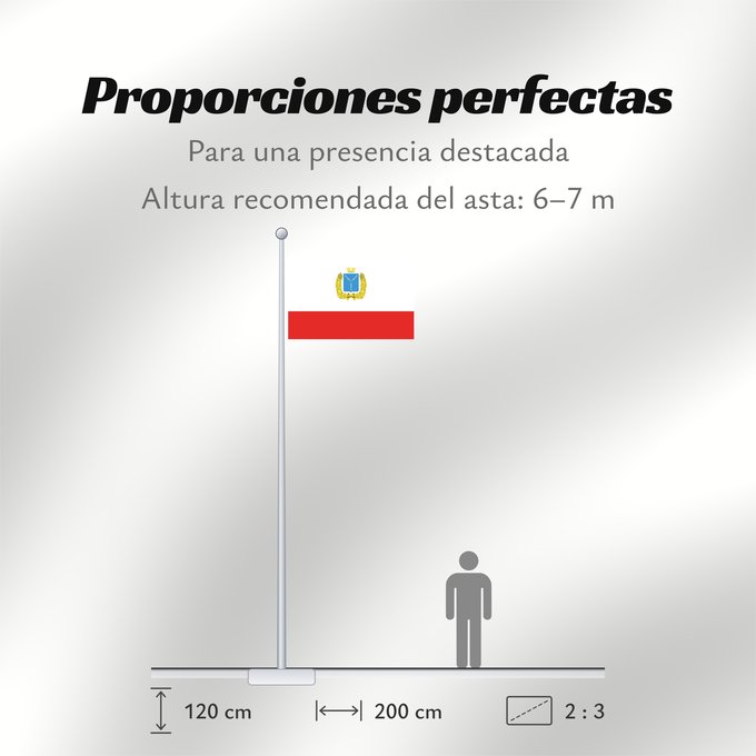 Proporciones de la bandera: Saratov Oblast Oblast de Saratov Óblast de Sarátov Oblast Saratow