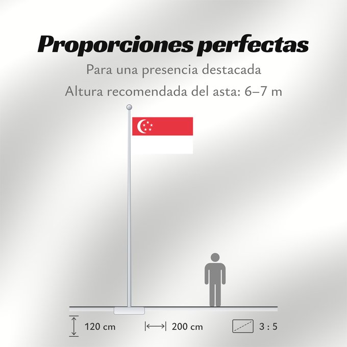 Proporciones de la bandera: Singapore	Singapour	Singapur	Singapuru	علم سنغافورة	Singapuro	Singapura	Флаг Сингапура	Singapurja	சிங்கப்பூரி்ன் கொடி	​新加坡国旗