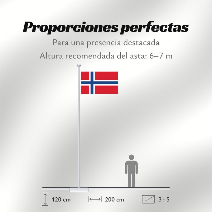 Proporciones de la bandera: Svalbard and Jan Mayen