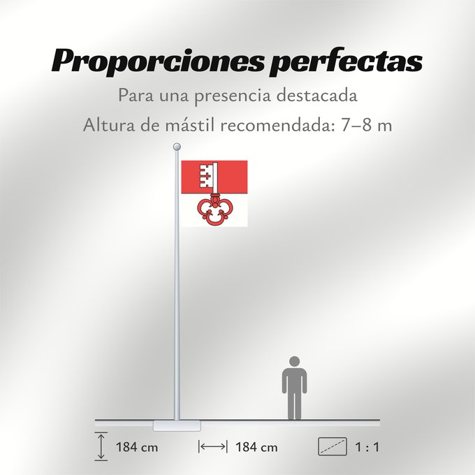 Proporciones de la bandera: Canton of Obwalden Obwalden canton d'Obwald Obwalden Obvaldo Canton of Obwalden in Switzerland