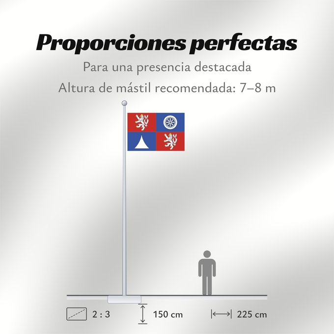 Proporciones de la bandera: Liberec Region	Région de Liberec	Región de Liberec	Region Liberec	Regione di Liberec
