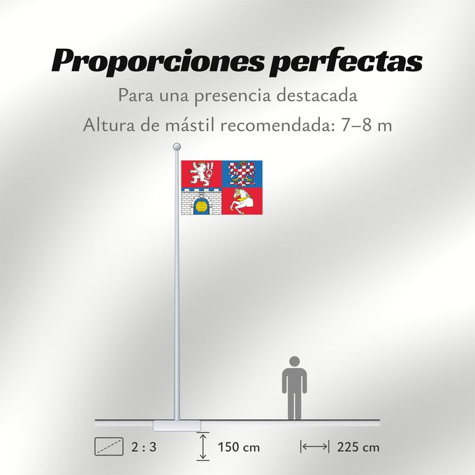 Proporciones de la bandera: Pardubice Region	Région de Pardubice	Región de Pardubice	Region Pardubice	Pardubice Regione