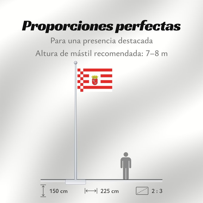 Proporciones de la bandera: Bremen Brême Brema