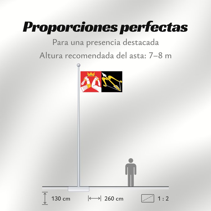 Proporciones de la bandera: Itä-Suomen lääni