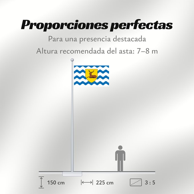 Proporciones de la bandera: County Flag of Hertfordshire	Hertfordshire	Hertfordshire flag