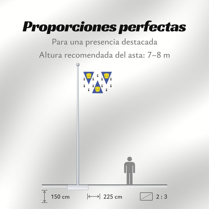 Proporciones de la bandera: Shropshire