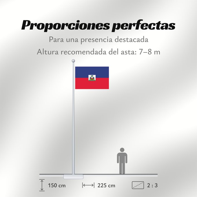Proporciones de la bandera: Haiti  civil	Haiti	Haïti	Haití