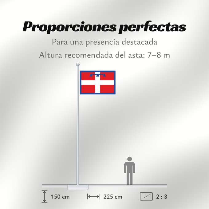 Proporciones de la bandera: Piedmont	This W3C-unspecified vector image was created with Inkscape	Regione italiana Piemonte
