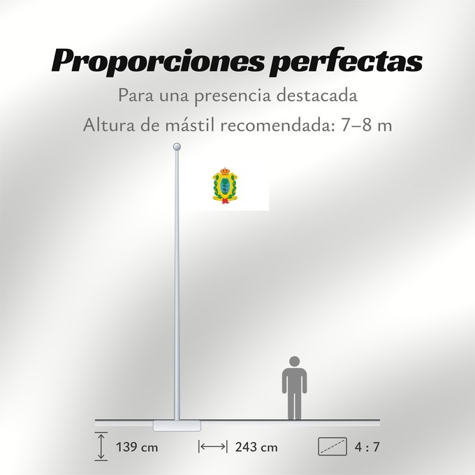 Proporciones de la bandera: Durango