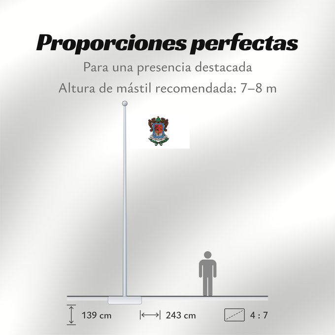 Proporciones de la bandera: Michoacan	Michoacán