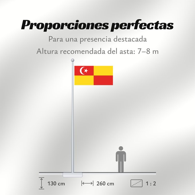 Proporciones de la bandera: Selangor	Selangor 	Malaysian state Selangor