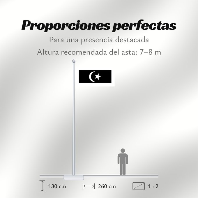 Proporciones de la bandera: Terengganu Malaysian state Terengganu