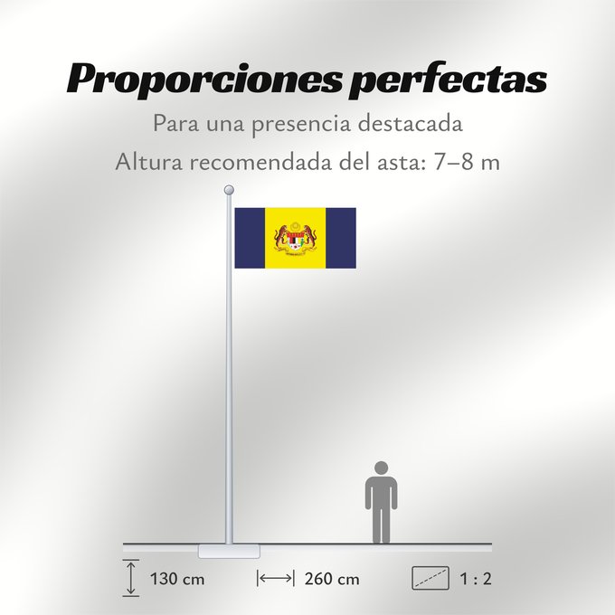 Proporciones de la bandera: Putrajaya Putrajaya, Malaysia Putrajaya