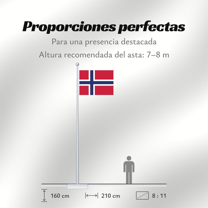 Proporciones de la bandera: Jan Mayen
