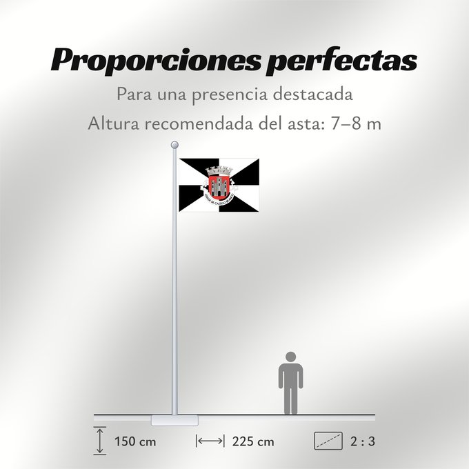 Proporciones de la bandera: Castelo Branco