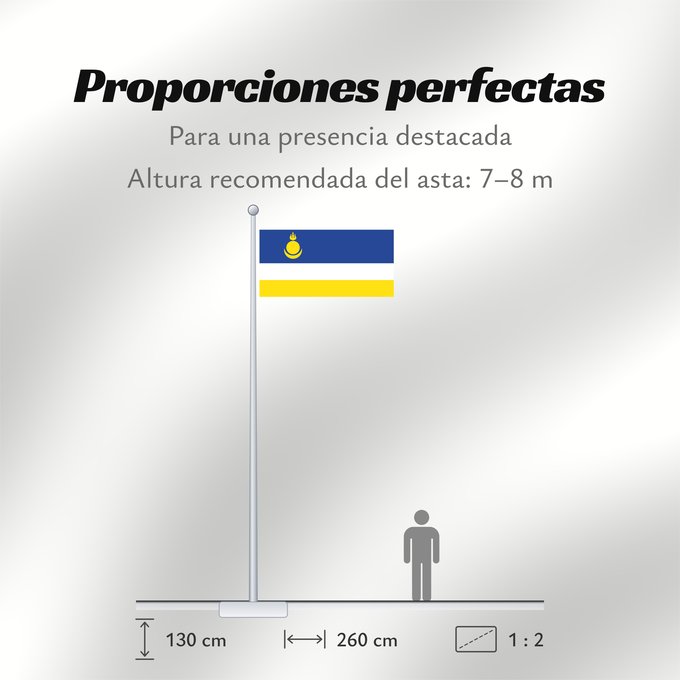 Proporciones de la bandera: Buryatia Republic of Buryatia Buratti República de Buriatia Repubblica di Buriazia Буряад Республикын гyрэнэй һүлдэ Флаг Бурятии Парчами Бурятия