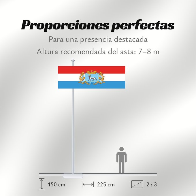 Proporciones de la bandera: Samara Oblast	oblast de Samara	Óblast de Samara	Oblast Samara
