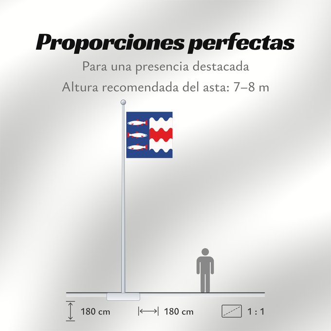 Proporciones de la bandera: Västernorrlands län