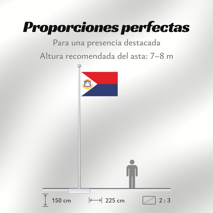 Proporciones de la bandera: Sint Maarten	Sint Maarten  Kingdom of the Netherlands	Saint-Martin